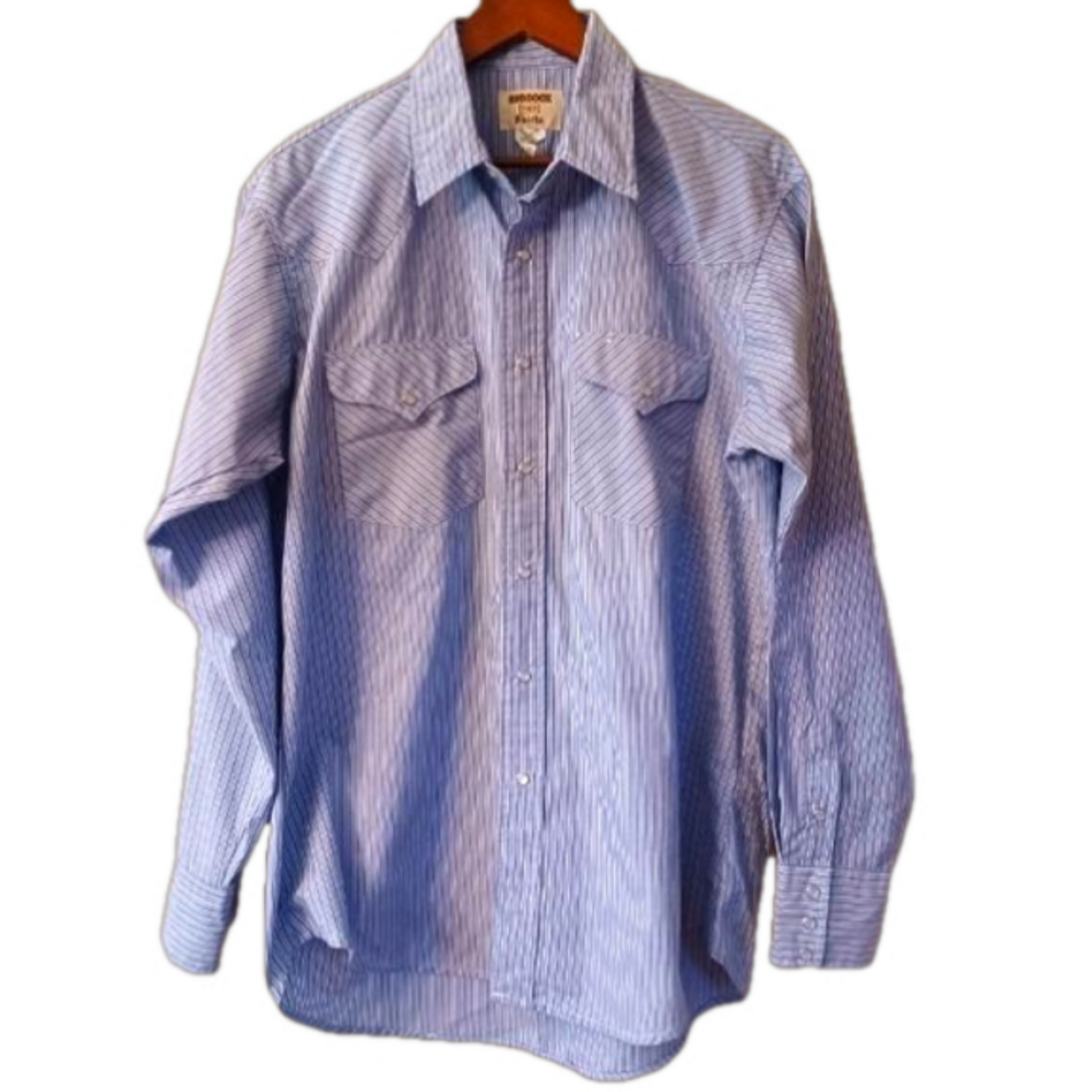 Ruddock western shirt men's size 17 sleeve 35